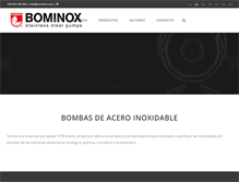 Tablet Screenshot of bominox.com